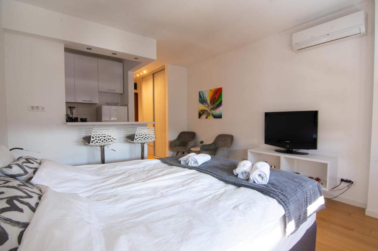 A Blok New Modern - Free Garage Parking, Comfortable, Quiet With A Park View Belgrad Dış mekan fotoğraf